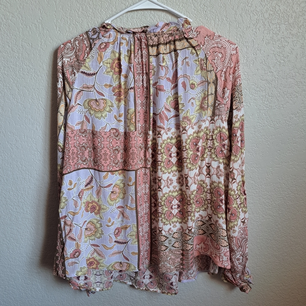 Vici Floral Blouse Size Small